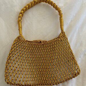 J.Crew Woven Gold Purse